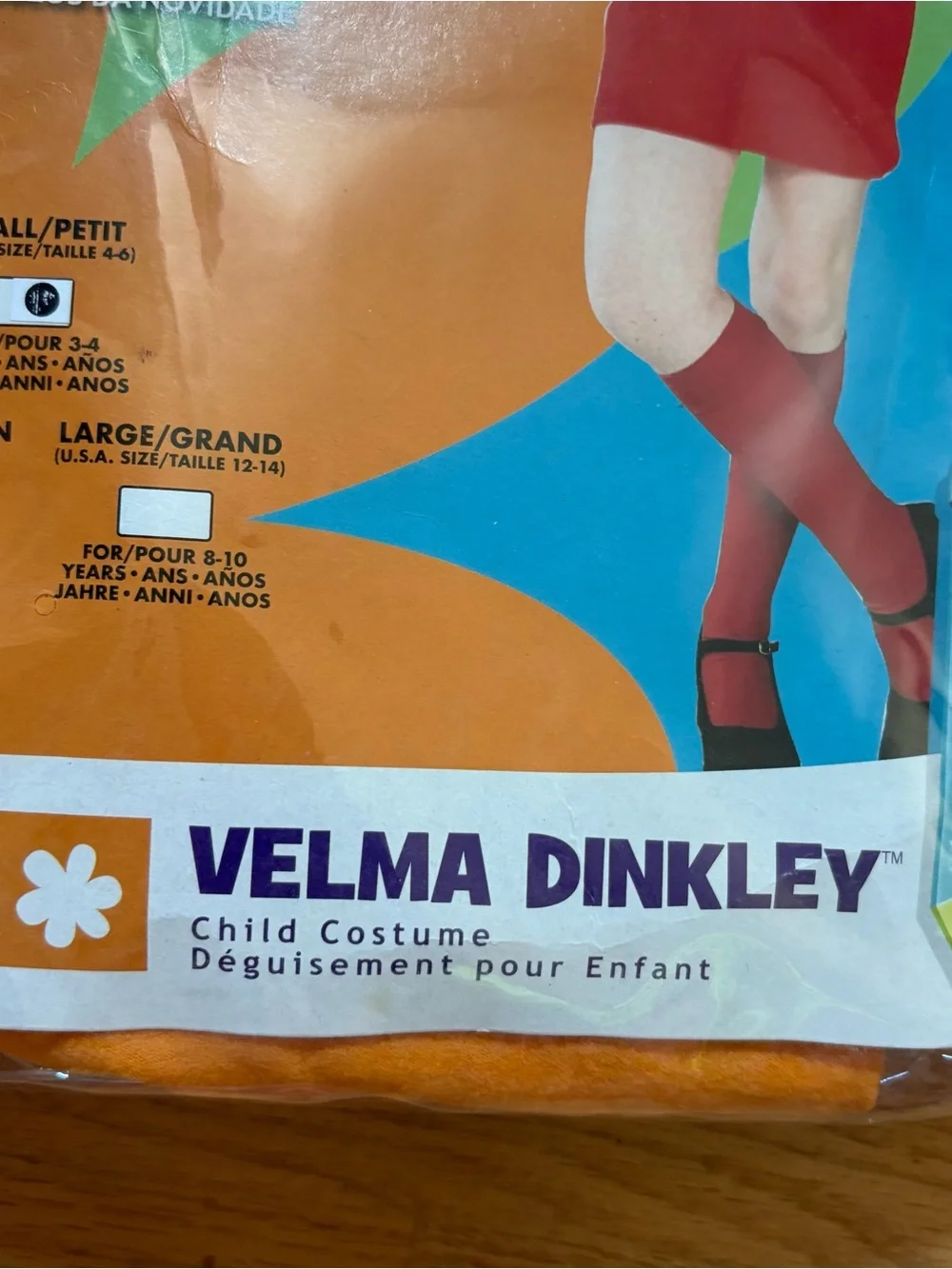 Rubie's Velma Dinkley Kids Orange Costume NEW Scooby Doo Small Halloween